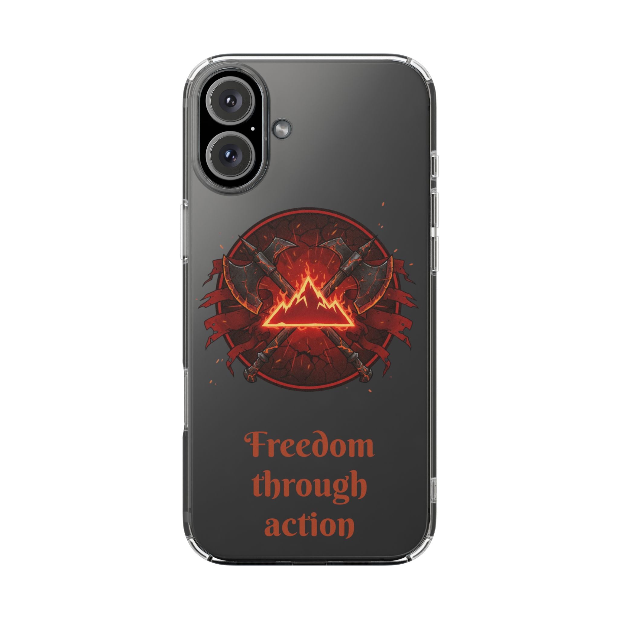 Red Mana Magic The Gathering Inspired Design - Impact-Resistant Phone Case