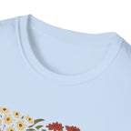 Fall Garden Pumpkin Floral Shirt