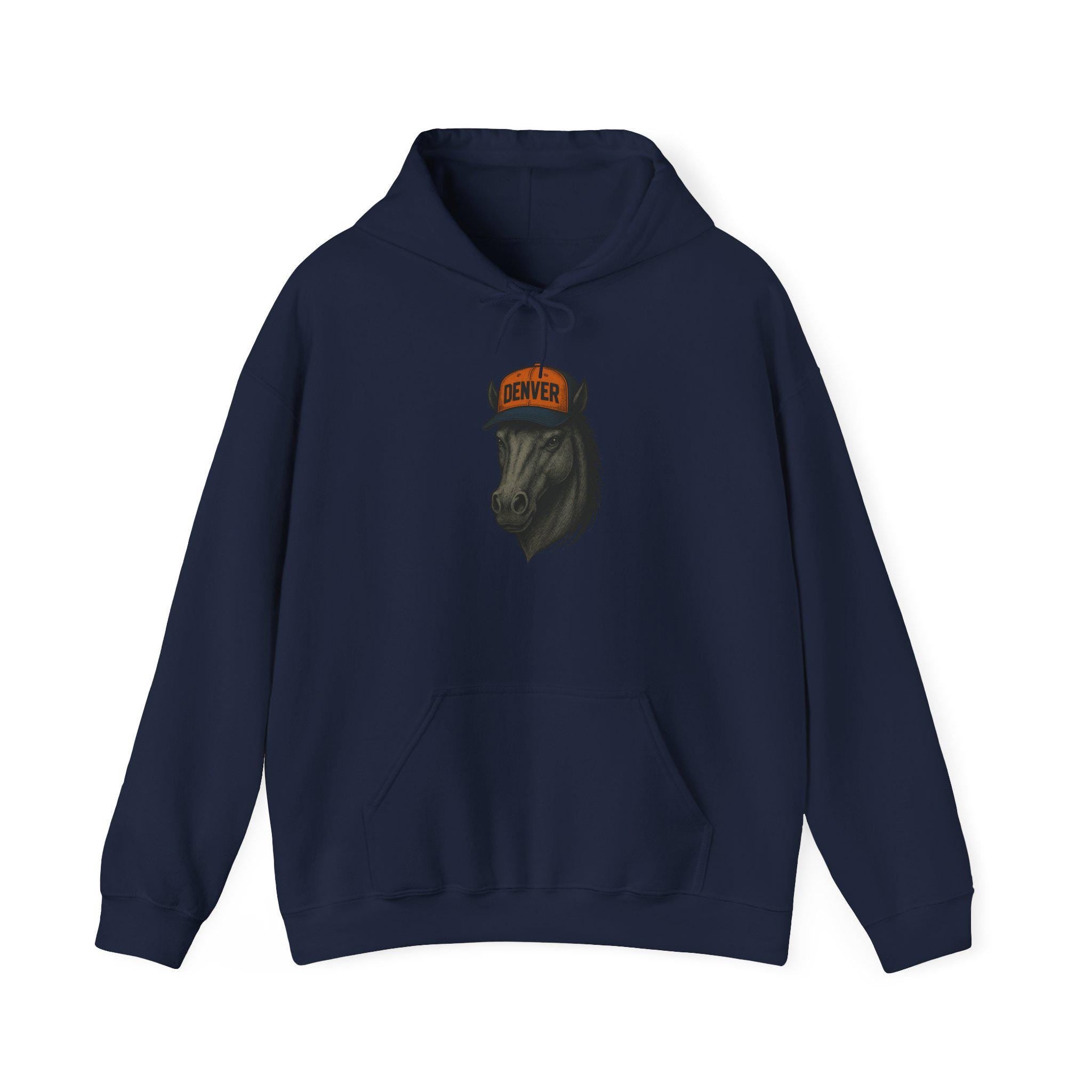 Denver "Unleash The Stampede!" Hoodie - Bronco Mascot - Denver Football