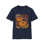 Fall Garden Pumpkin Floral Shirt