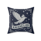 Ravenclaw Pillow | Square Throw Pillow, Navy Blue Crest