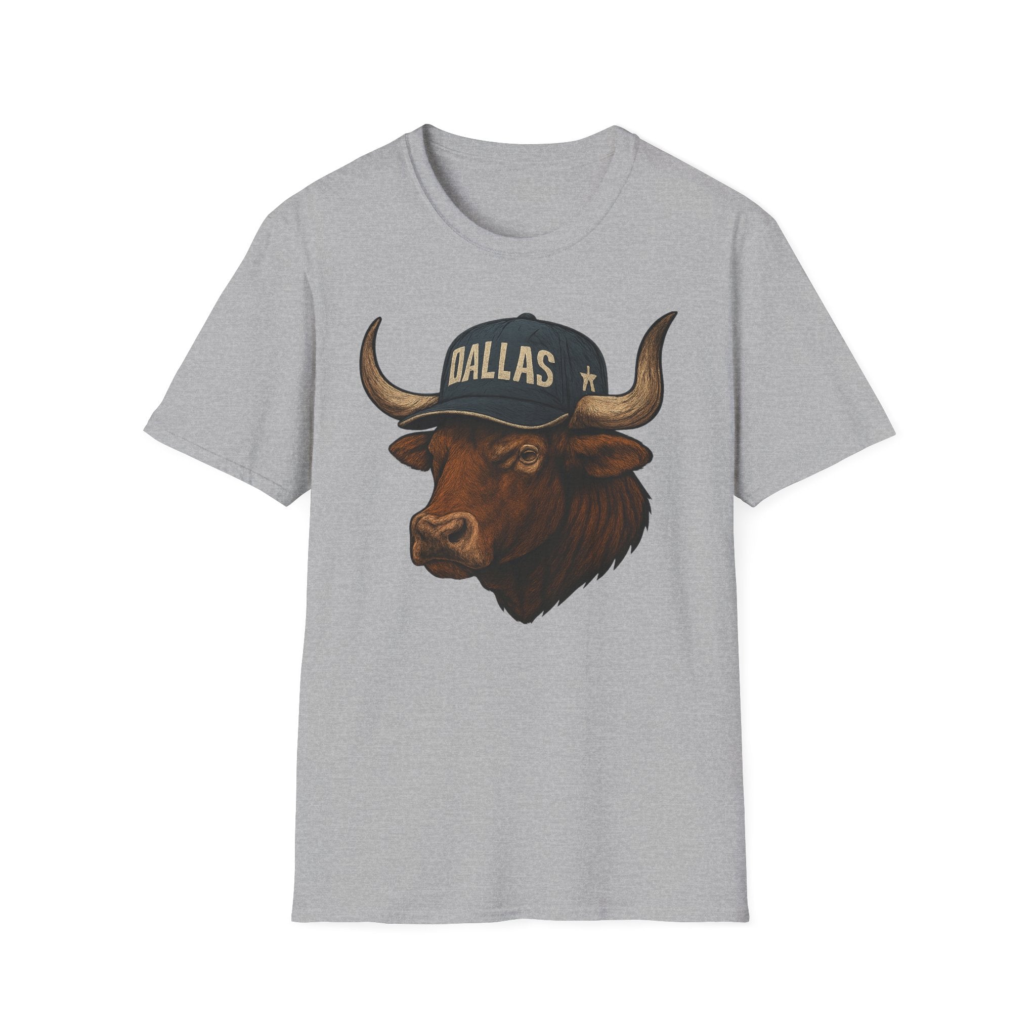Dallas -Americas Team- T-Shirt - Longhorn Mascot-  Sports Fans