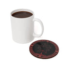 Black Mana MTG Cork Coaster — Round Heat-Resistant Drink Coaster