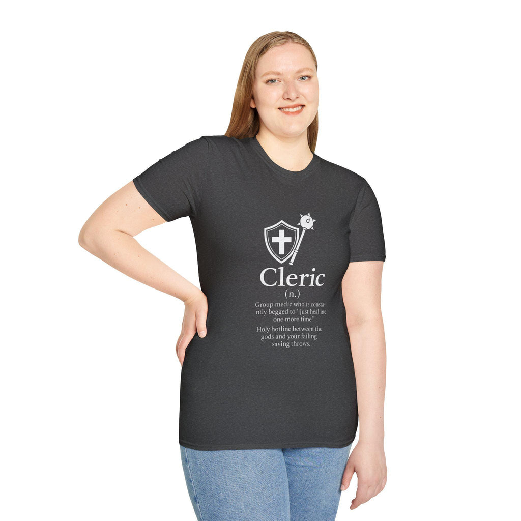 Cleric Class T-Shirt - Funny Dungeons & Dragons Tee