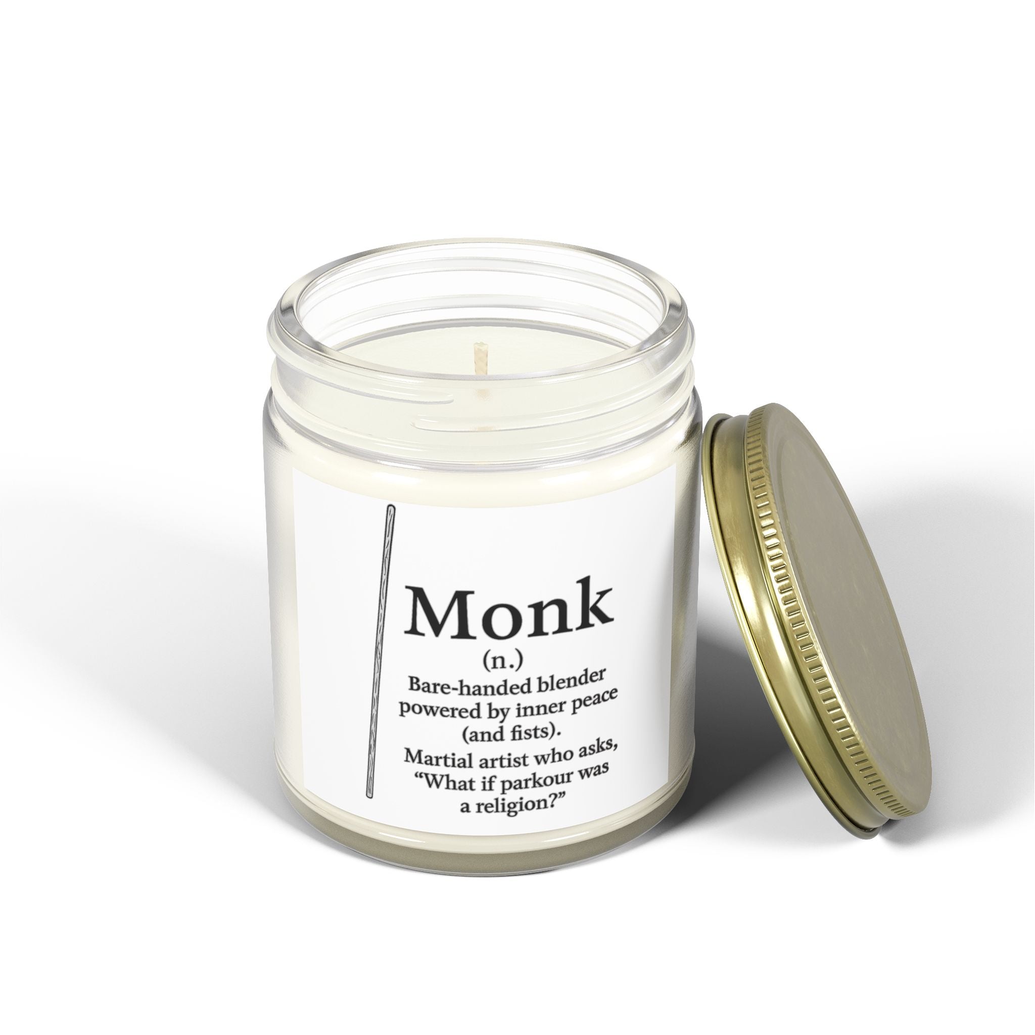 Monk Candle | DnD Class Gift | Funny RPG Candle for Dungeon Masters and Players | Tabletop Gamer Decor