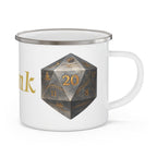Monk D20 Enamel Mug — Way of Shadow