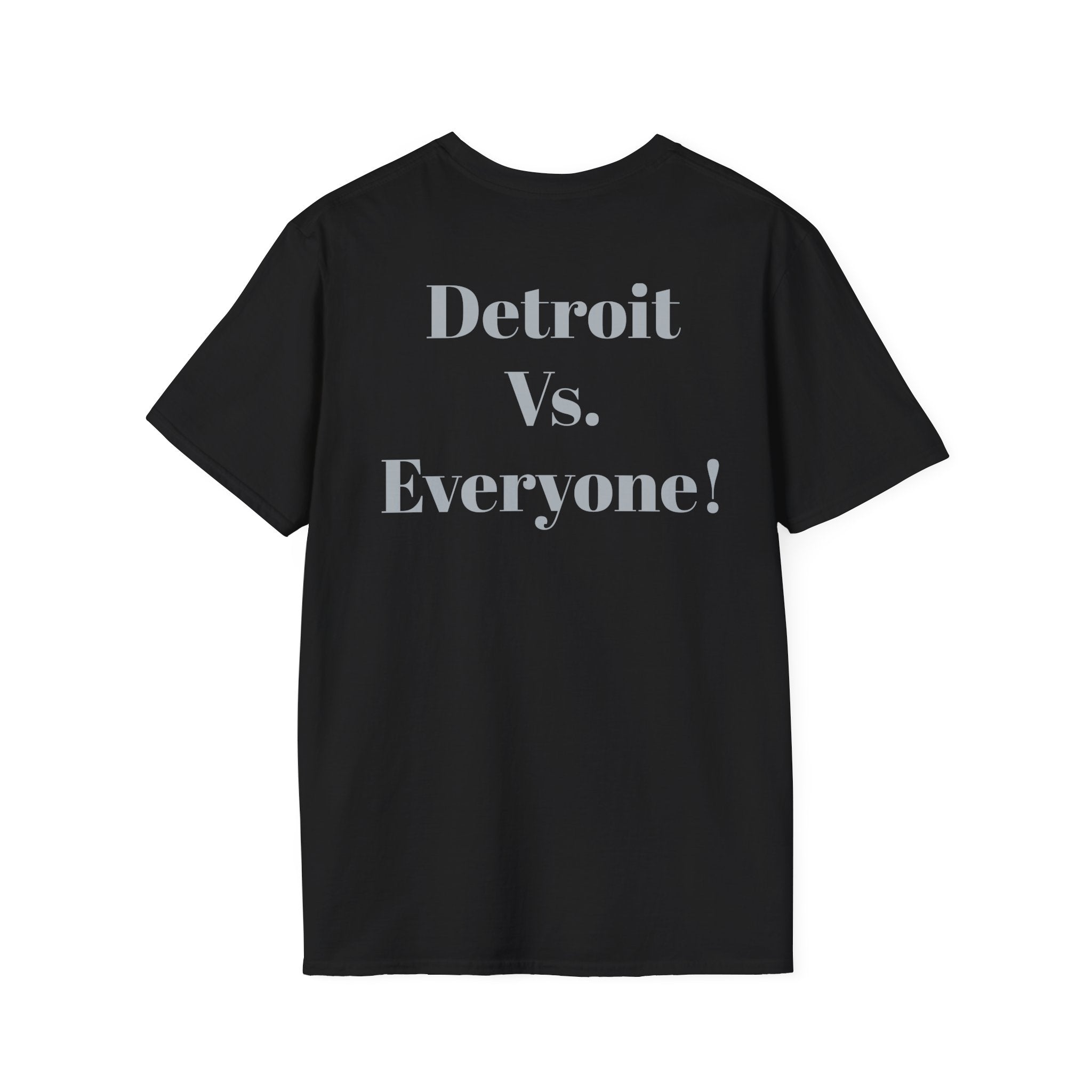 Detroit -Detroit Vs. Everyone- Lions Fan T-Shirt - Lion Mascot