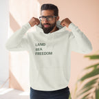 Adventure Seeker Three-Panel Fleece Hoodie, Outdoor Spirit Sweatshirt, Explore Beyond Limits Hoodie, Wild Hearts Fleece Jacket, Wanderlust