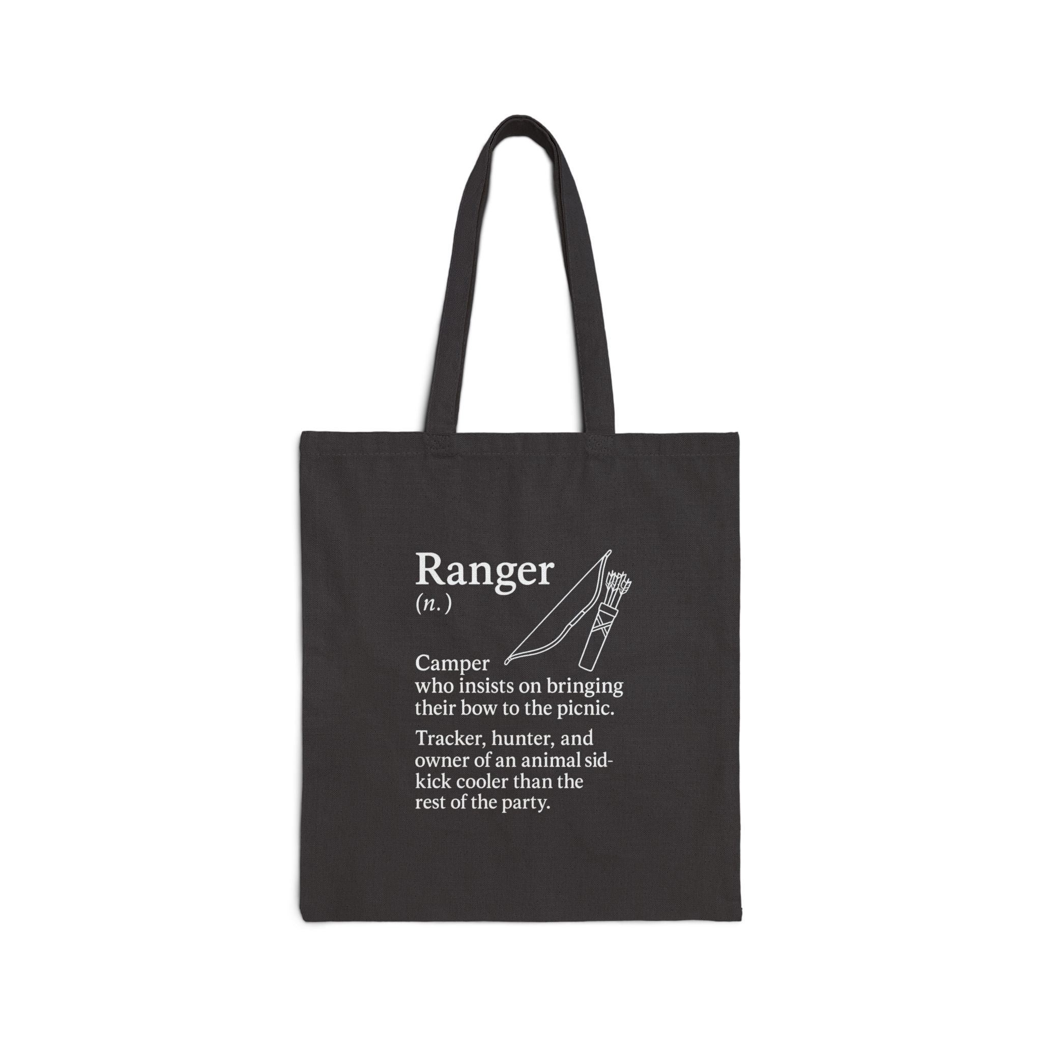 Ranger Cotton Canvas Tote Bag | Dungeons & Dragons Inspired Definition Bag