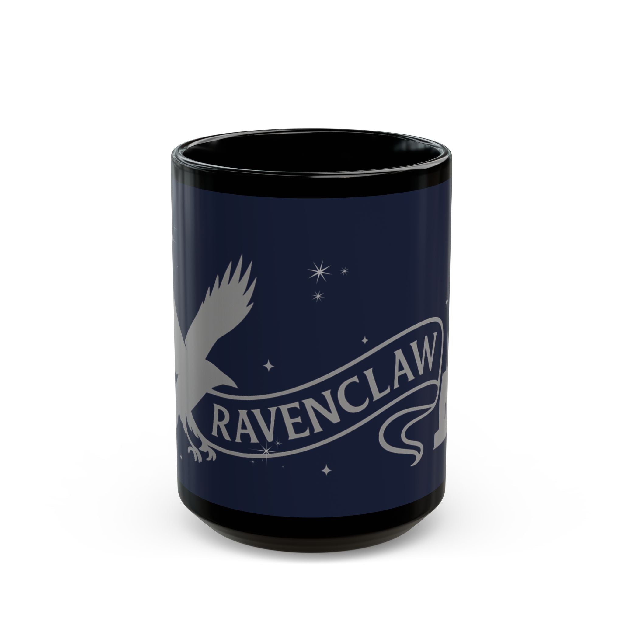 Ravenclaw Castle Starry Night Mug | Black Ceramic 11oz or 15oz