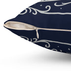 Ravenclaw Pillow | Square Throw Pillow, Navy Blue Crest