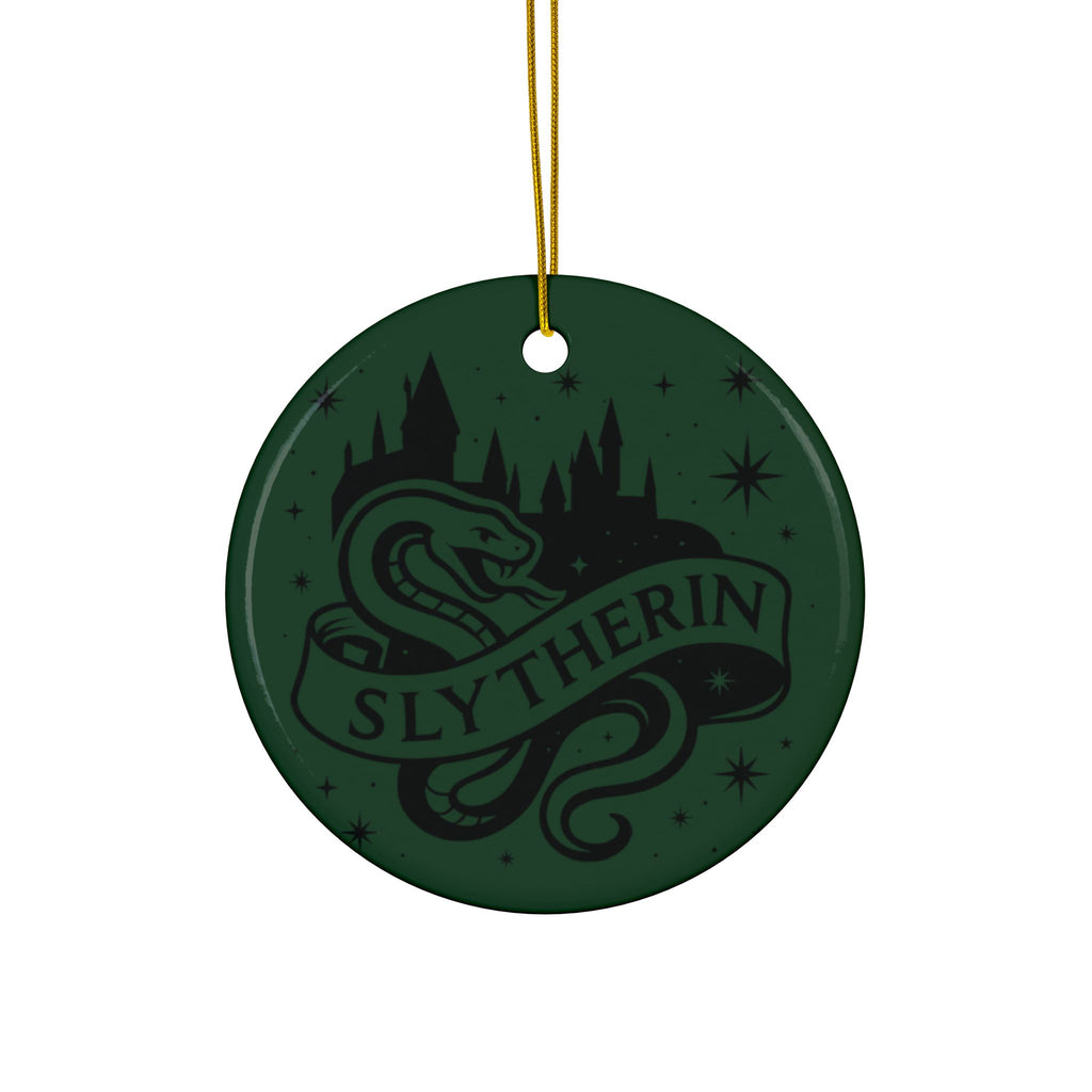 Hogwarts House Crest Ornaments Ceramic Ornament | Slytherin