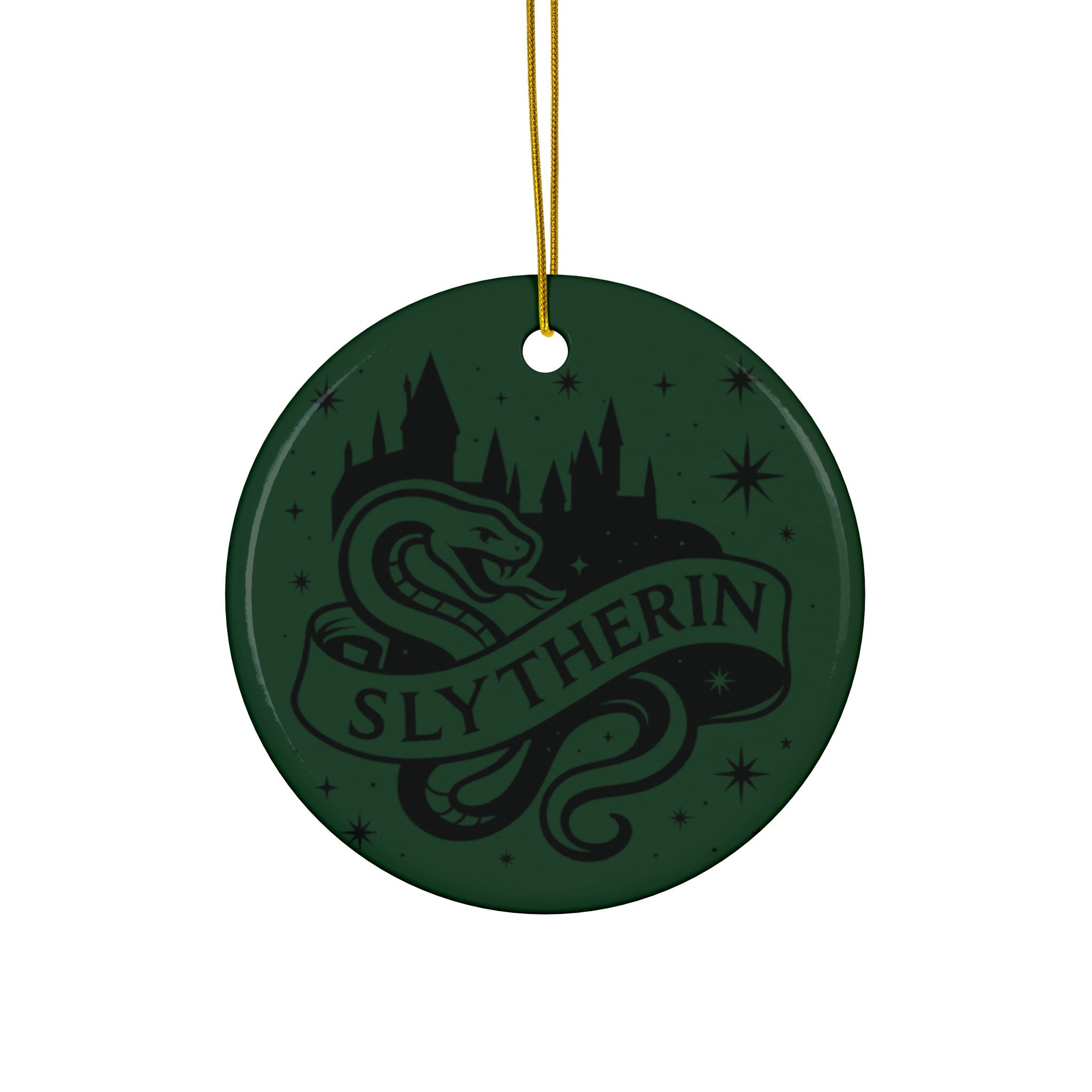 Hogwarts House Crest Ornaments Ceramic Ornament | Slytherin