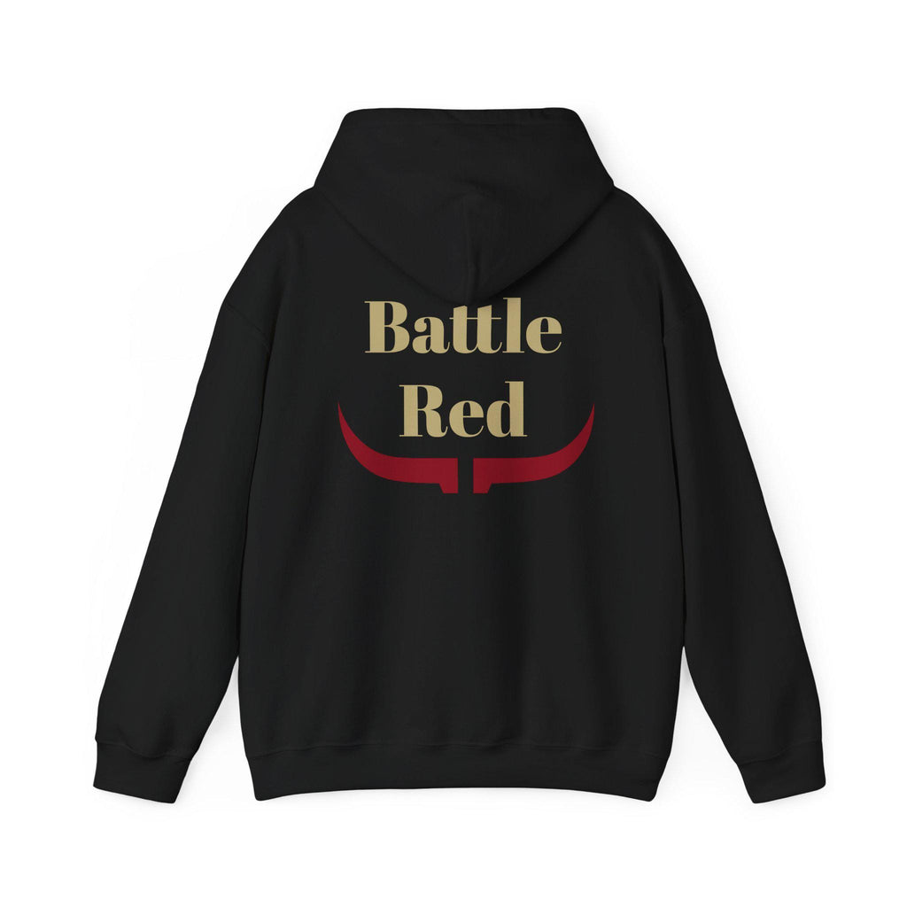 Houston "Battle Red" Hoodie - Longhorn Mascot - Houston Football
