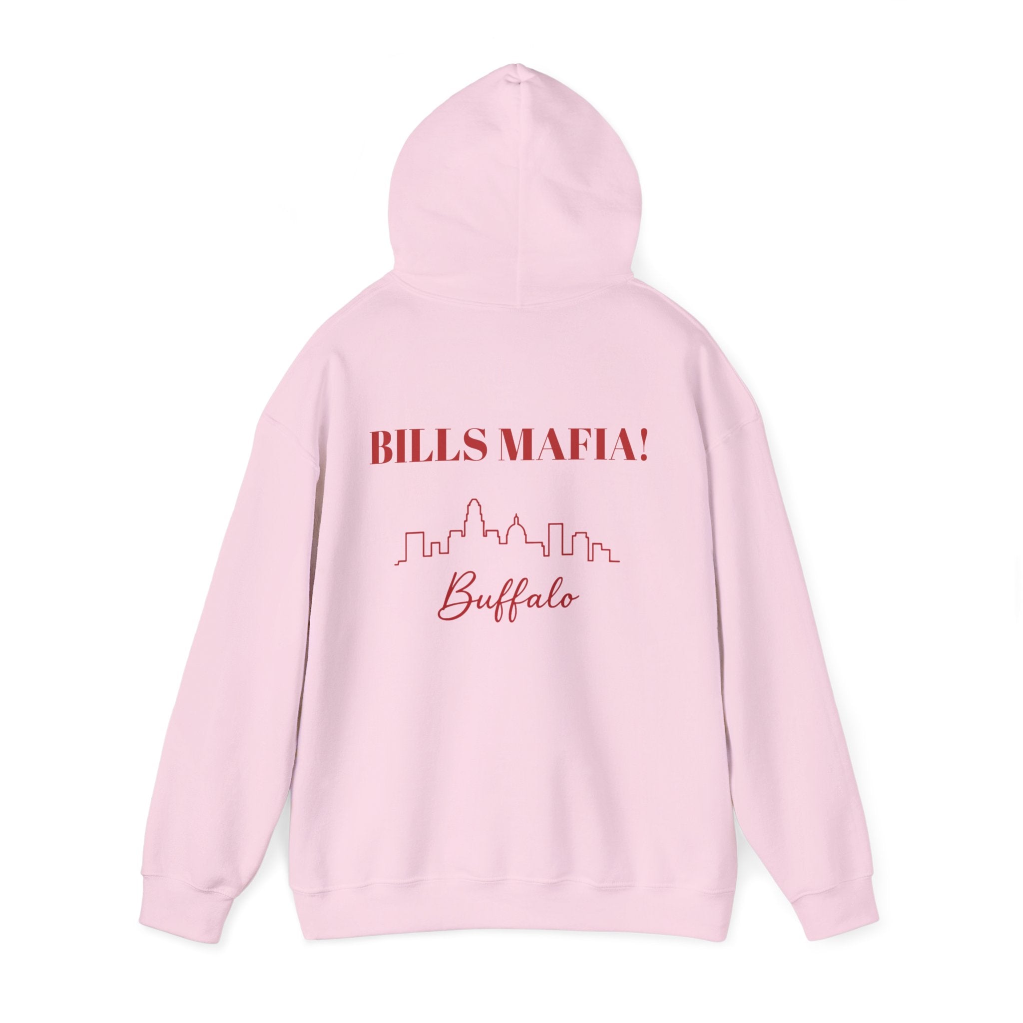 Buffalo Bills Fan Hooded Sweatshirt - Buffalo -Bills Mafia- Hoodie - Buffalo Mascot Design