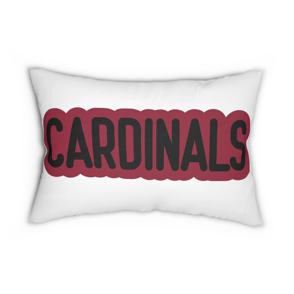 Cardinals Throw Pillow - Red & Black Football Fan Cushion, Game Day Home Décor, Sports Gift