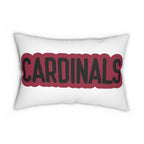 Cardinals Throw Pillow - Red & Black Football Fan Cushion, Game Day Home Décor, Sports Gift