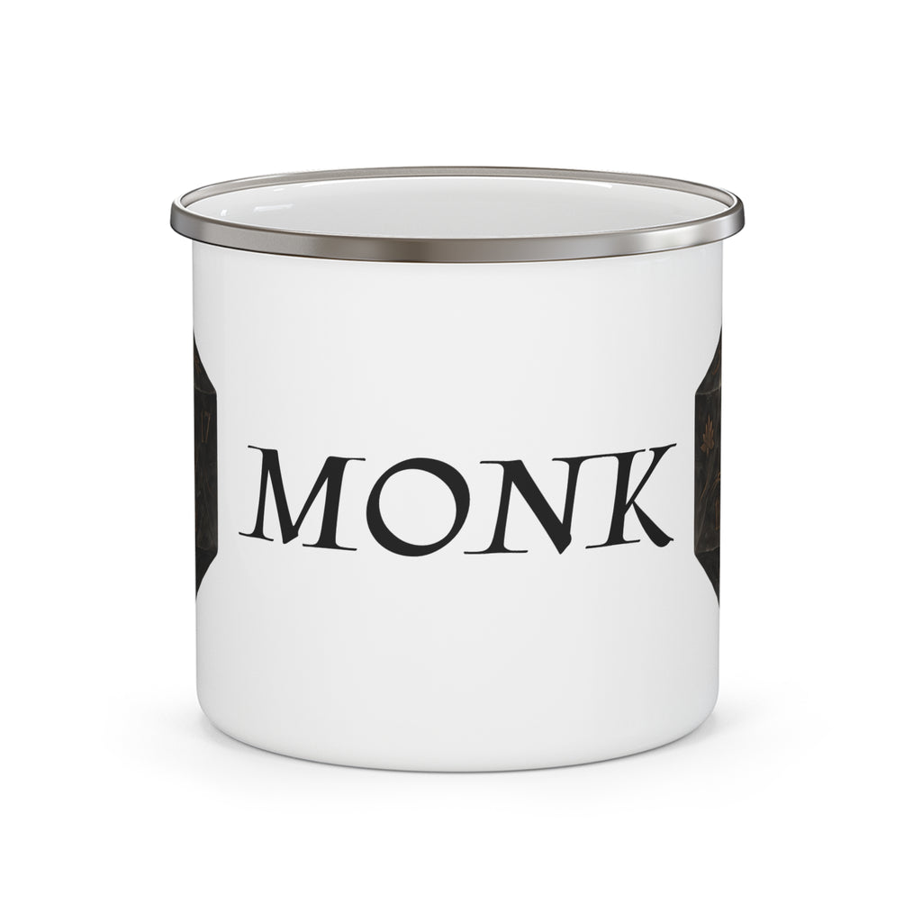 Monk D20 Enamel Mug — Balanced Path