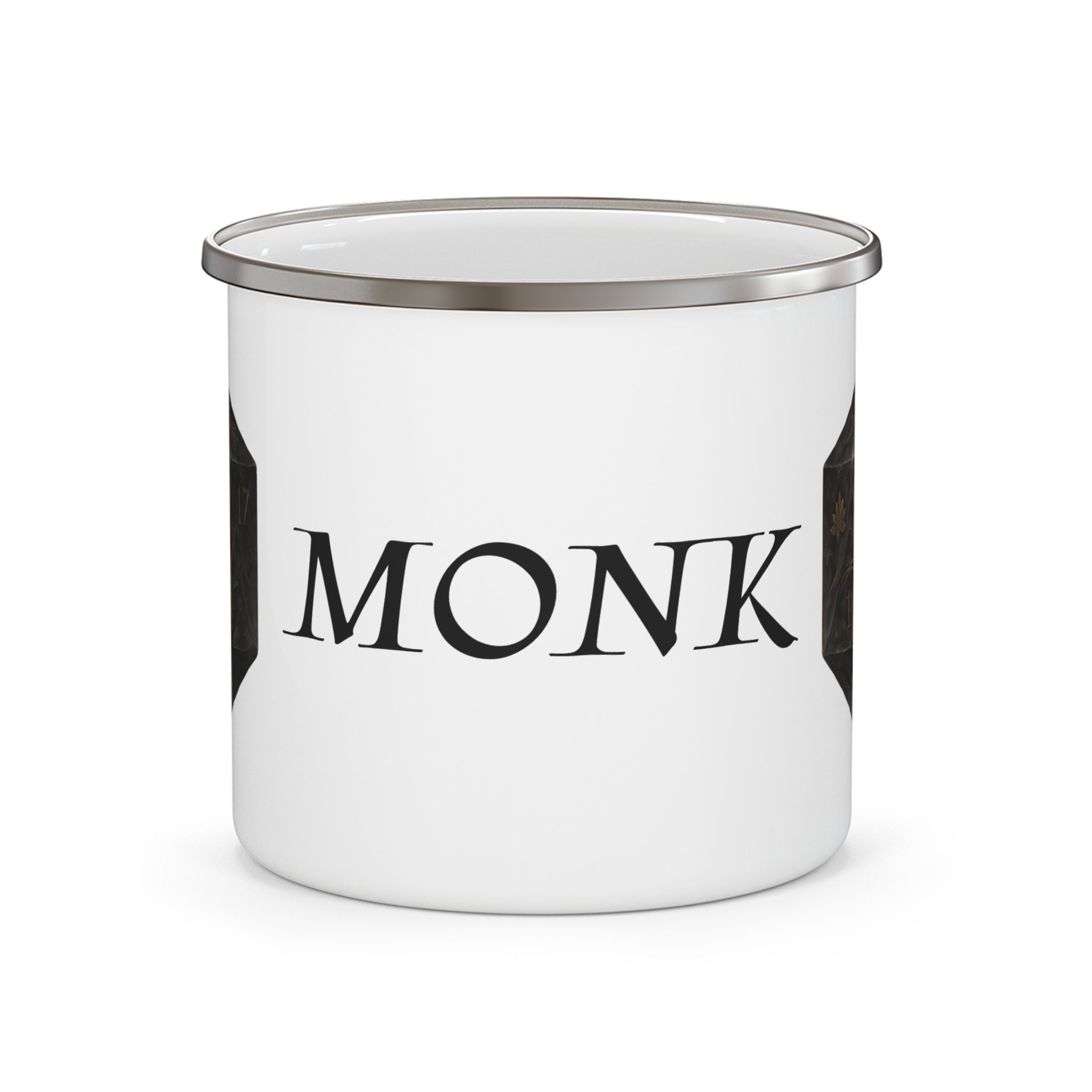 Monk D20 Enamel Mug — Balanced Path