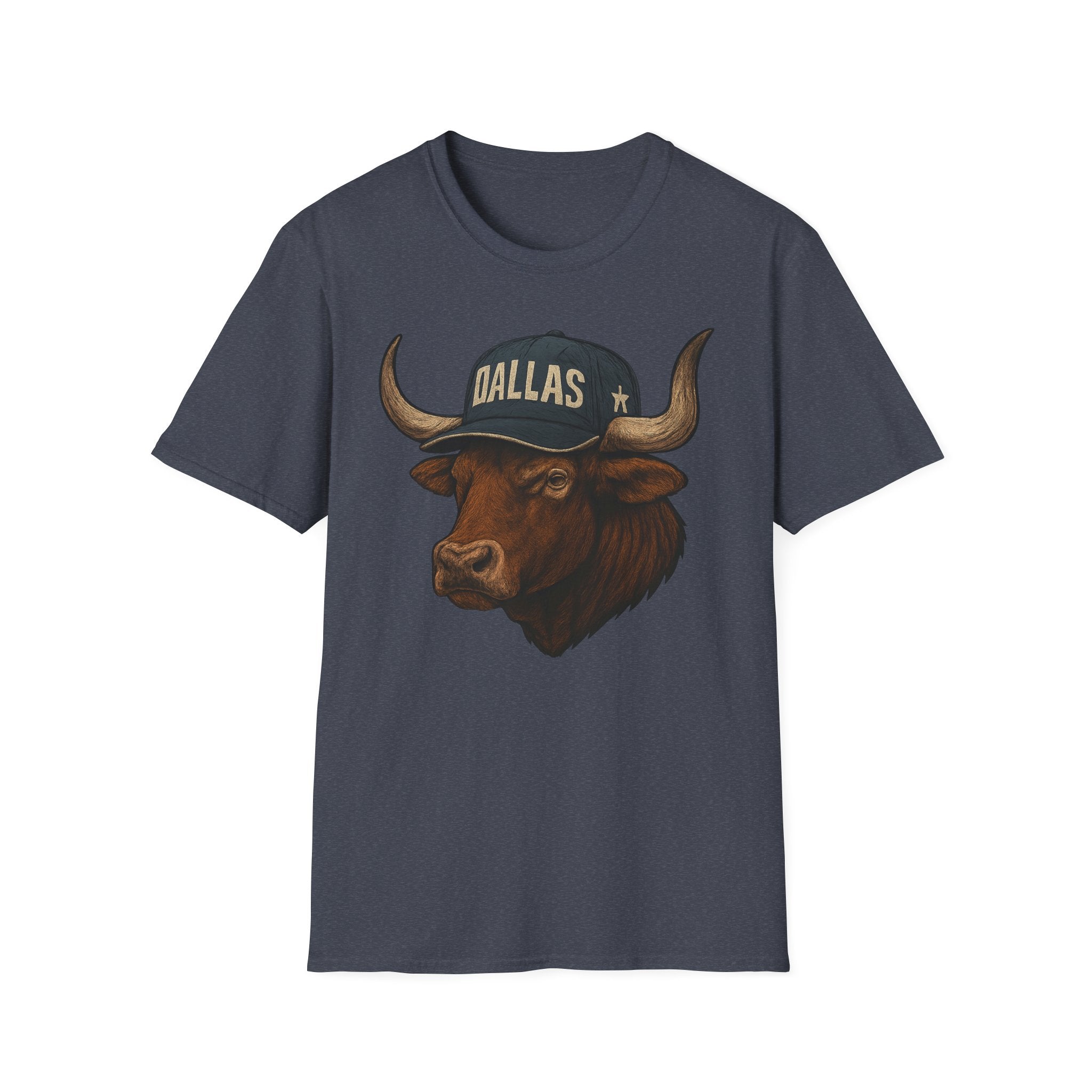 Dallas -Americas Team- T-Shirt - Longhorn Mascot-  Sports Fans
