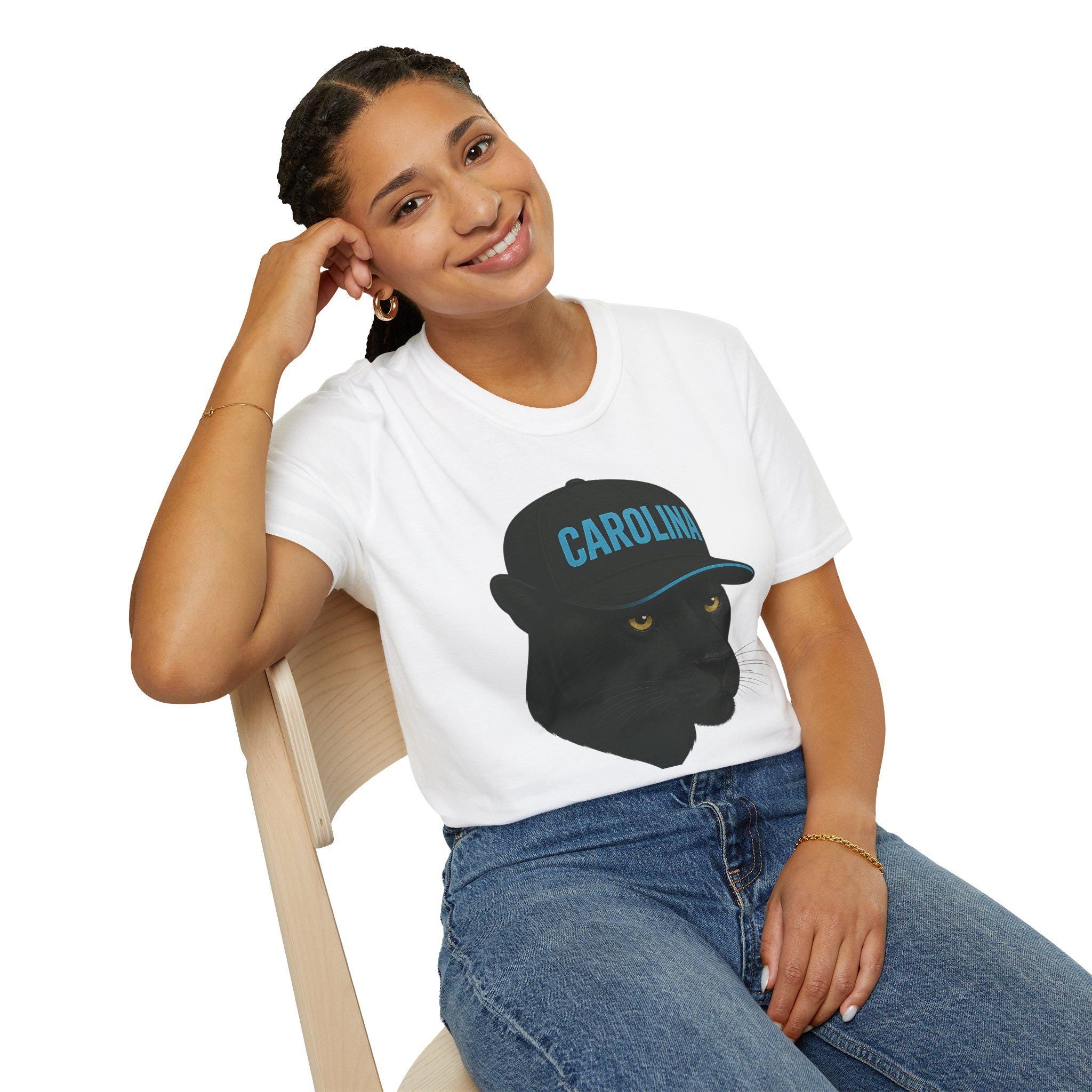 Carolina Panthers -Panther Nation!- Fan T-Shirt - Panther Mascot