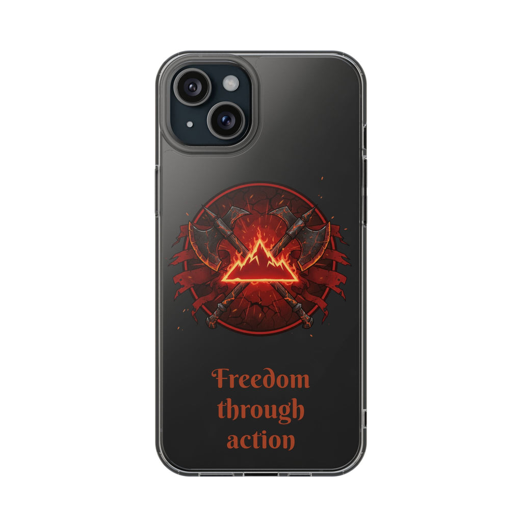 Red Mana Magic The Gathering Inspired Design - Impact-Resistant Phone Case