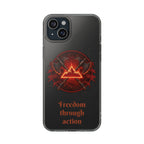 Red Mana Magic The Gathering Inspired Design - Impact-Resistant Phone Case