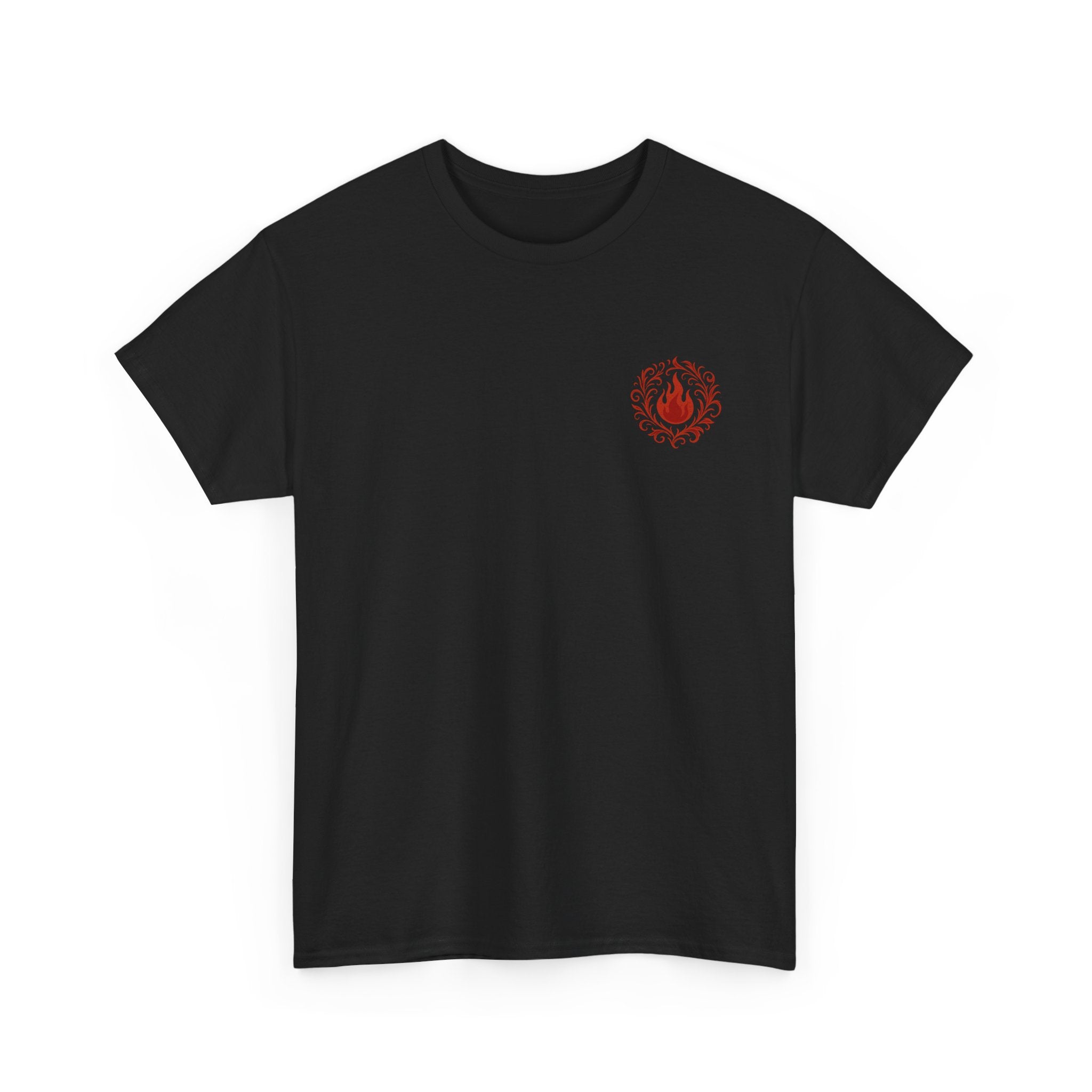 Red Mana Emblem T-Shirt — Impulse • Chaos • Passion • Destruction