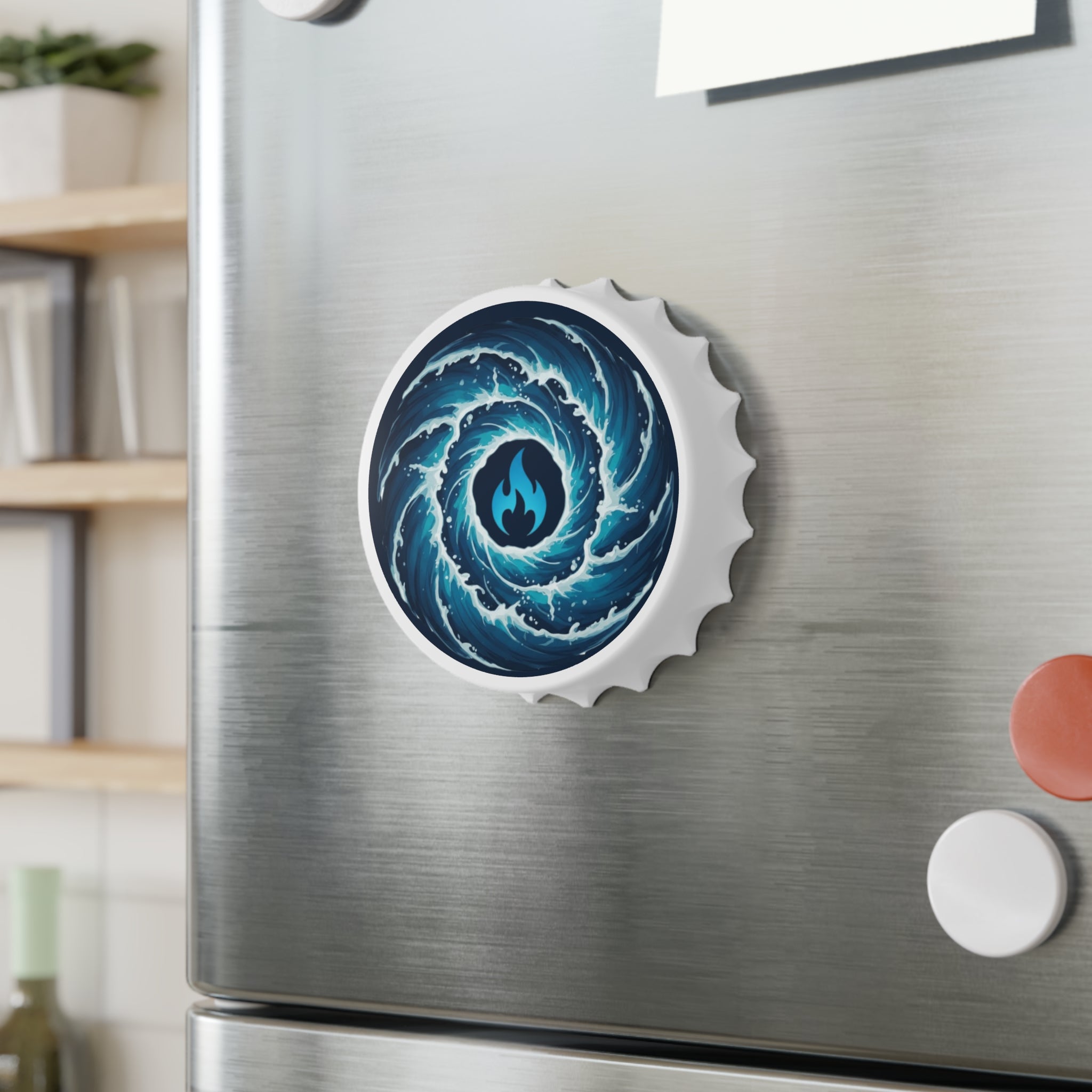 Blue Mana Bottle Opener – Magic the Gathering Inspired | MTG Gift | Gamer Bar Accessory | Tabletop & RPG Drinkware