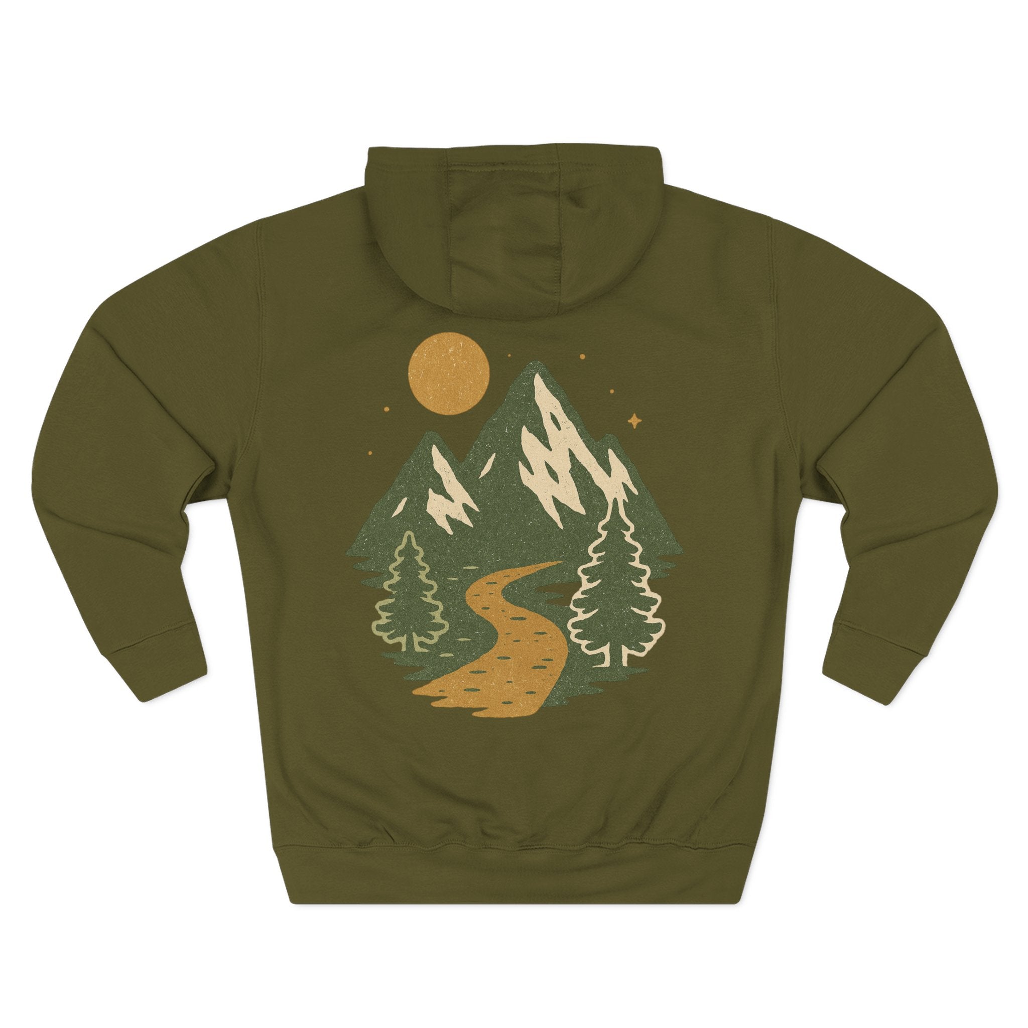 Mountain and Pine Fleece Hoodie