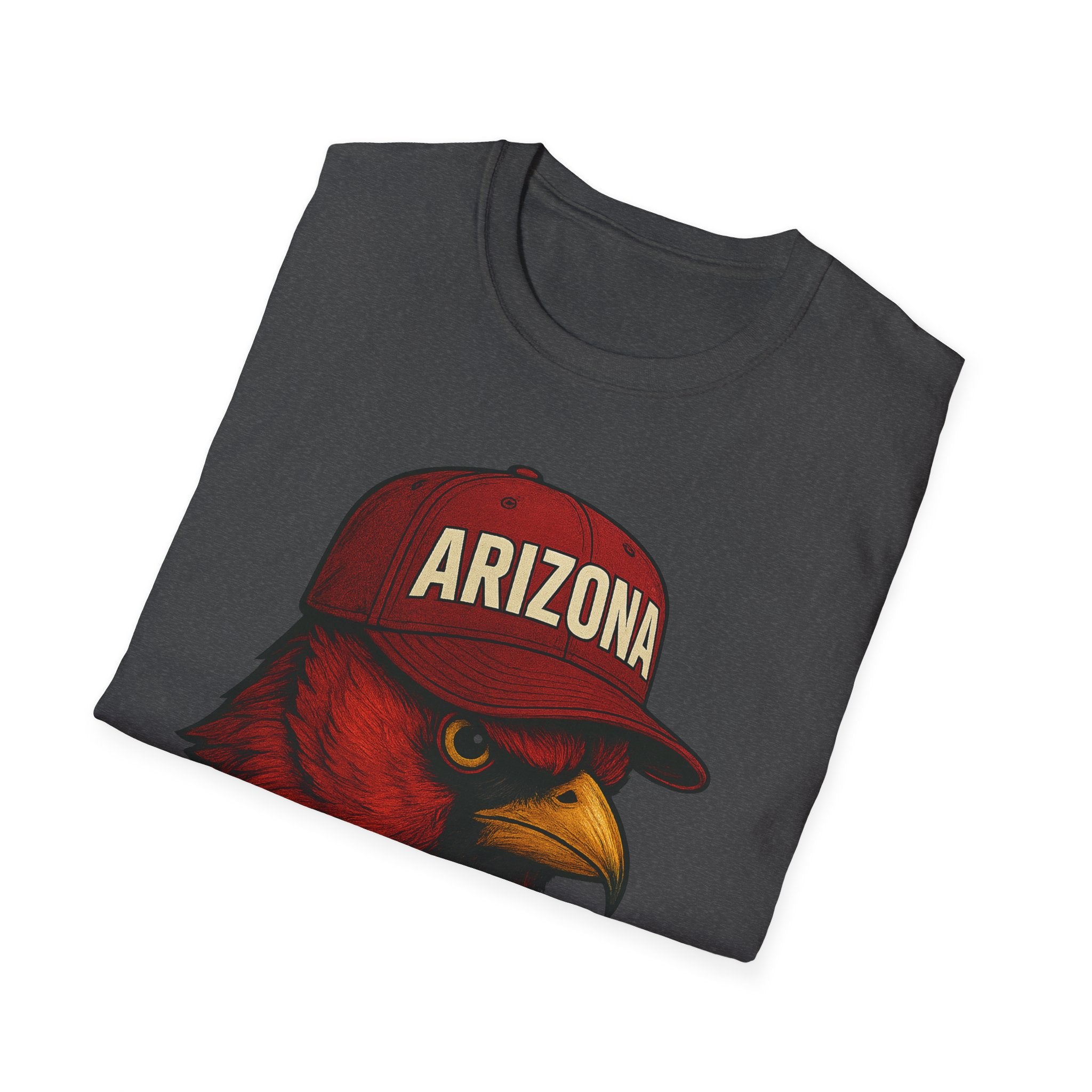 Arizona Cardinals -Rise Up Red Sea- Fan T-Shirt - Cardinal Mascot