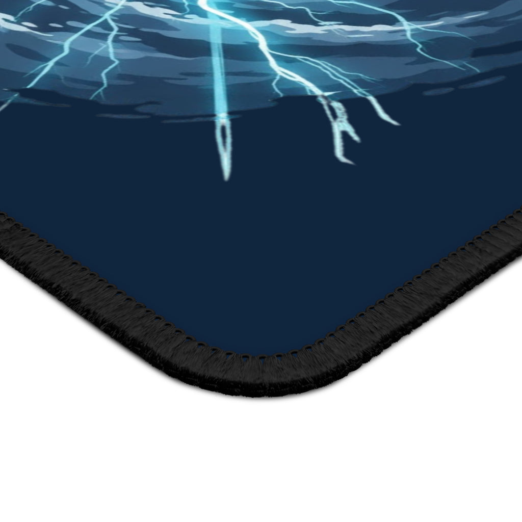 Blue Mana Gaming Mouse Pad – Magic the Gathering Inspired | Lightning Arcane Desk Mat | RPG & Gamer Setup Accessory