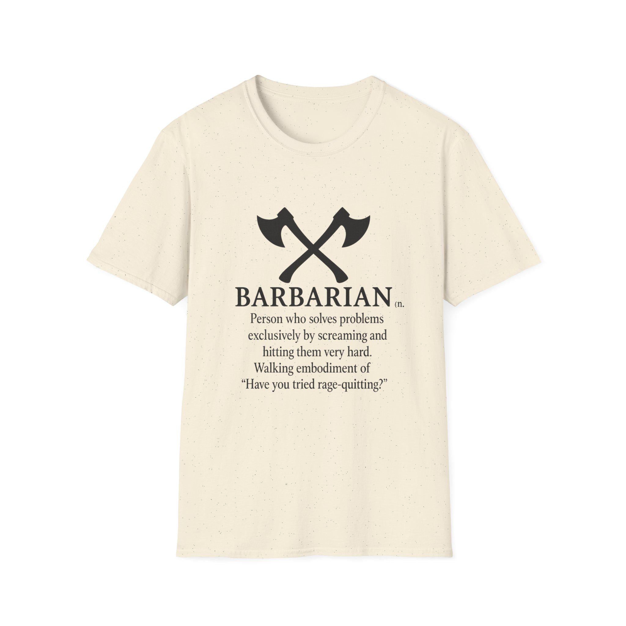 Barbarian Definition T-Shirt - Funny Dungeons and Dragons Tee