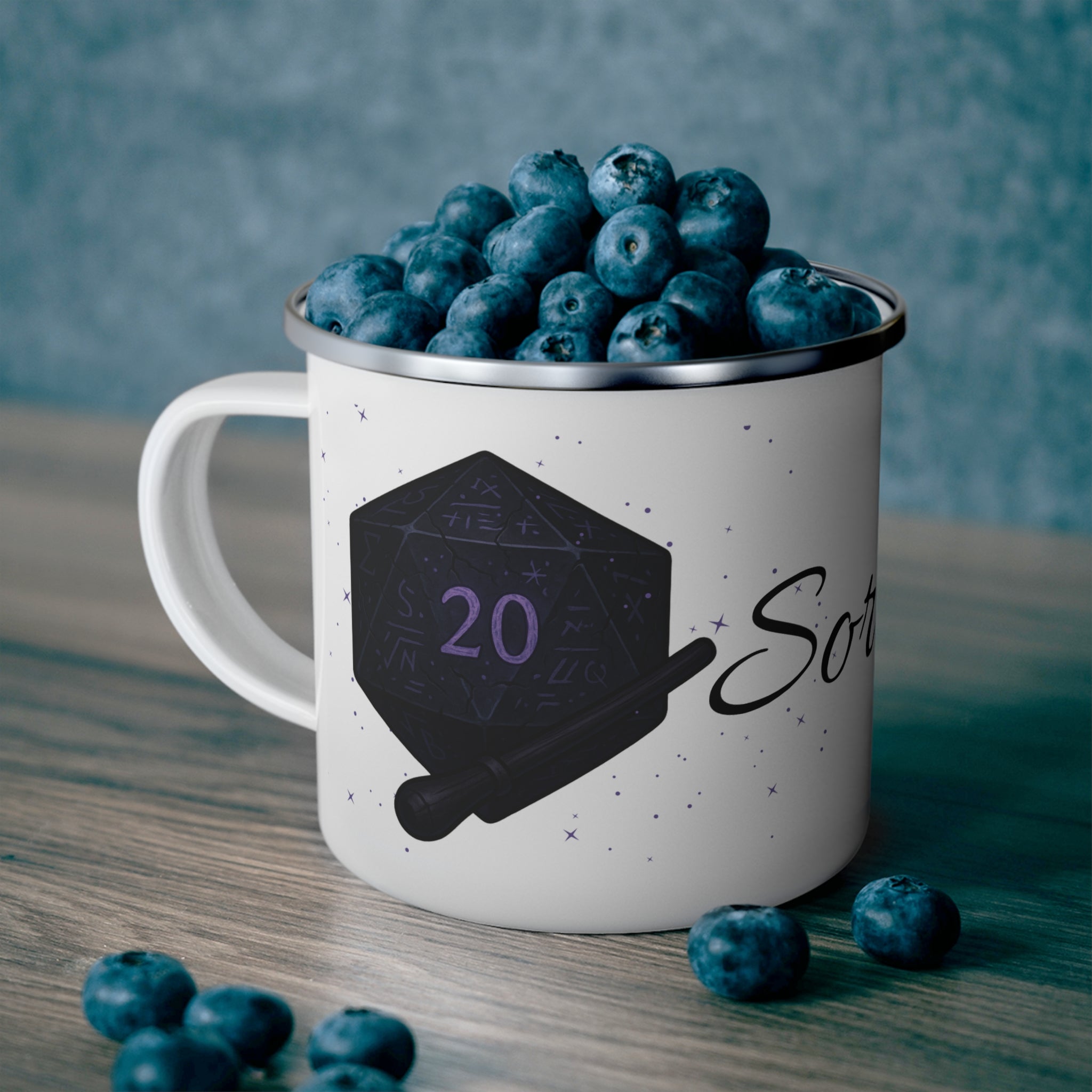 Sorcerer D20 Enamel Mug – Arcane Power Edition