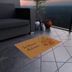 Autumn Welcome Outdoor Rug with Pumpkin Design | Fall Decor, Garden Mat, Patio Entryway, Harvest Party, Seasonal Home Accent