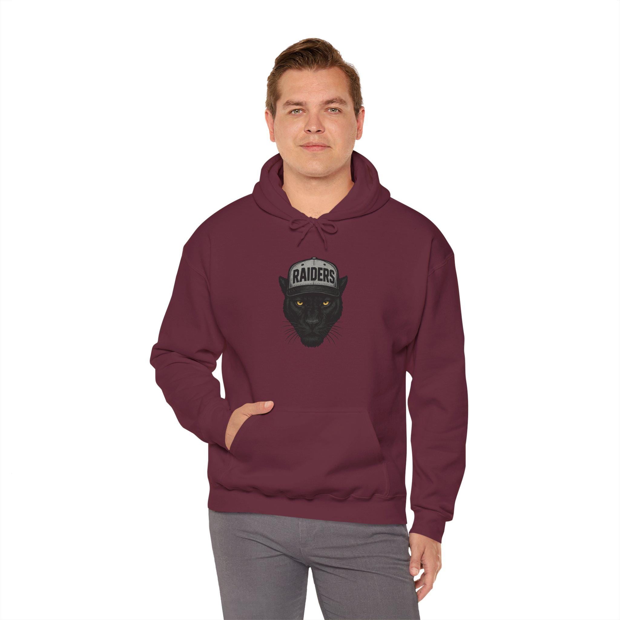 Las Vegas "Raider Nation!" Hoodie - Panther Mascot - Las Vegas Football
