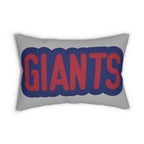 Giants Throw Pillow - Blue & Red Football Fan Cushion, Game Day Home Décor, Sports Gift