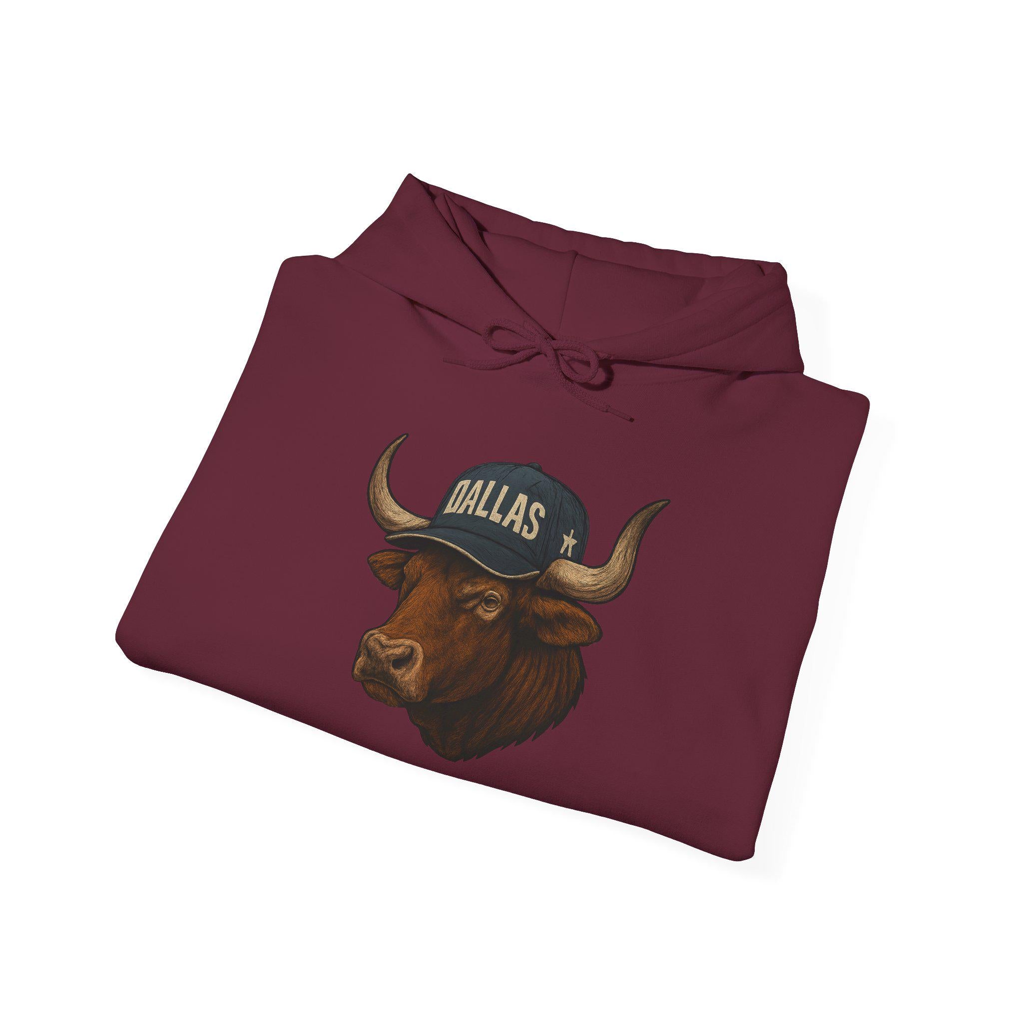 Dallas "Cowboy Nation!" Hoodie - Longhorn Mascot - Dallas Football