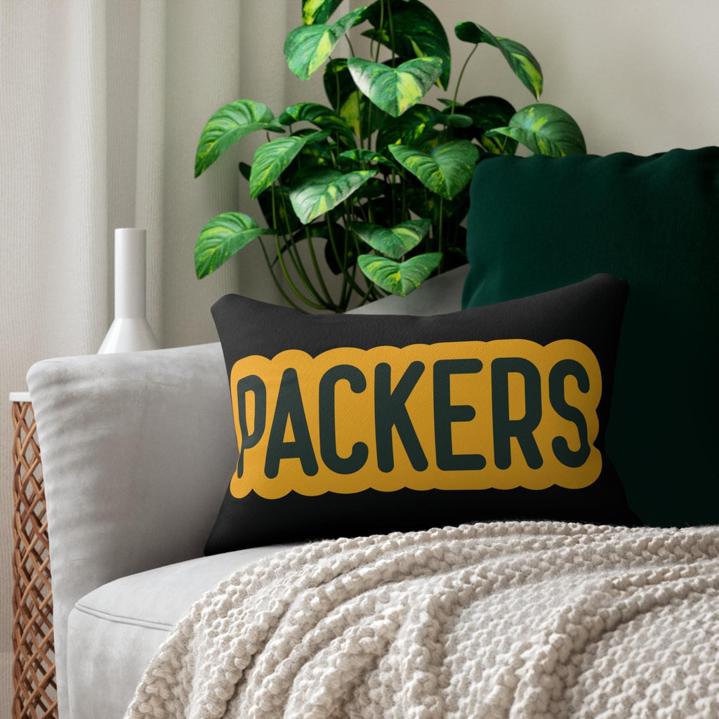 Packers Throw Pillow - Green & Gold Football Fan Decor, Game Day Cushion, Sports Gift, Fan Merchandise, Game Day Accent