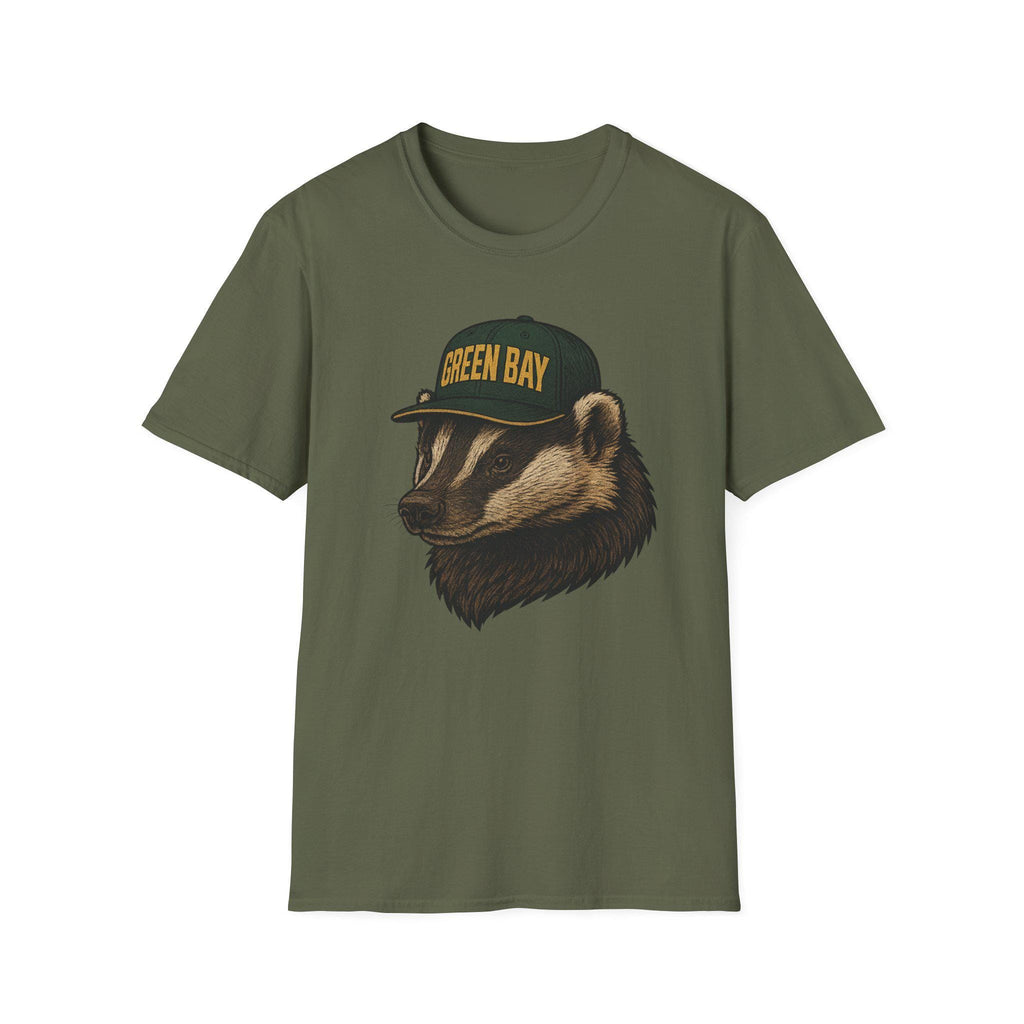Green Bay -Go Pack Go- Fan T-Shirt - Badger Mascot