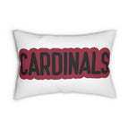 Cardinals Throw Pillow - Red & Black Football Fan Cushion, Game Day Home Décor, Sports Gift