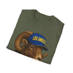 Los Angeles Rams -Fear the Horns- T-Shirt - Ram Mascot - LA Ram Graphic Tee,