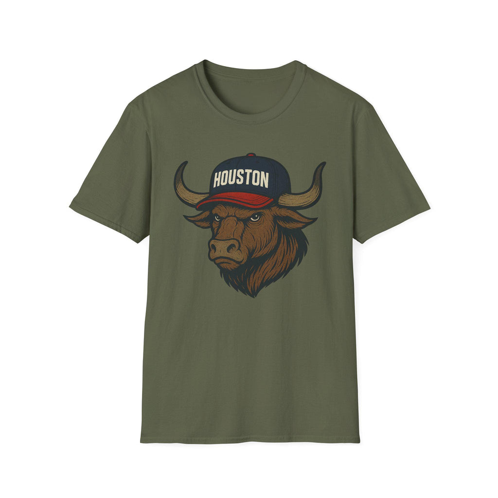 Houston Texans - Battle Red - Fan Shirt - Bull Mascot