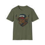 Houston Texans - Battle Red - Fan Shirt - Bull Mascot