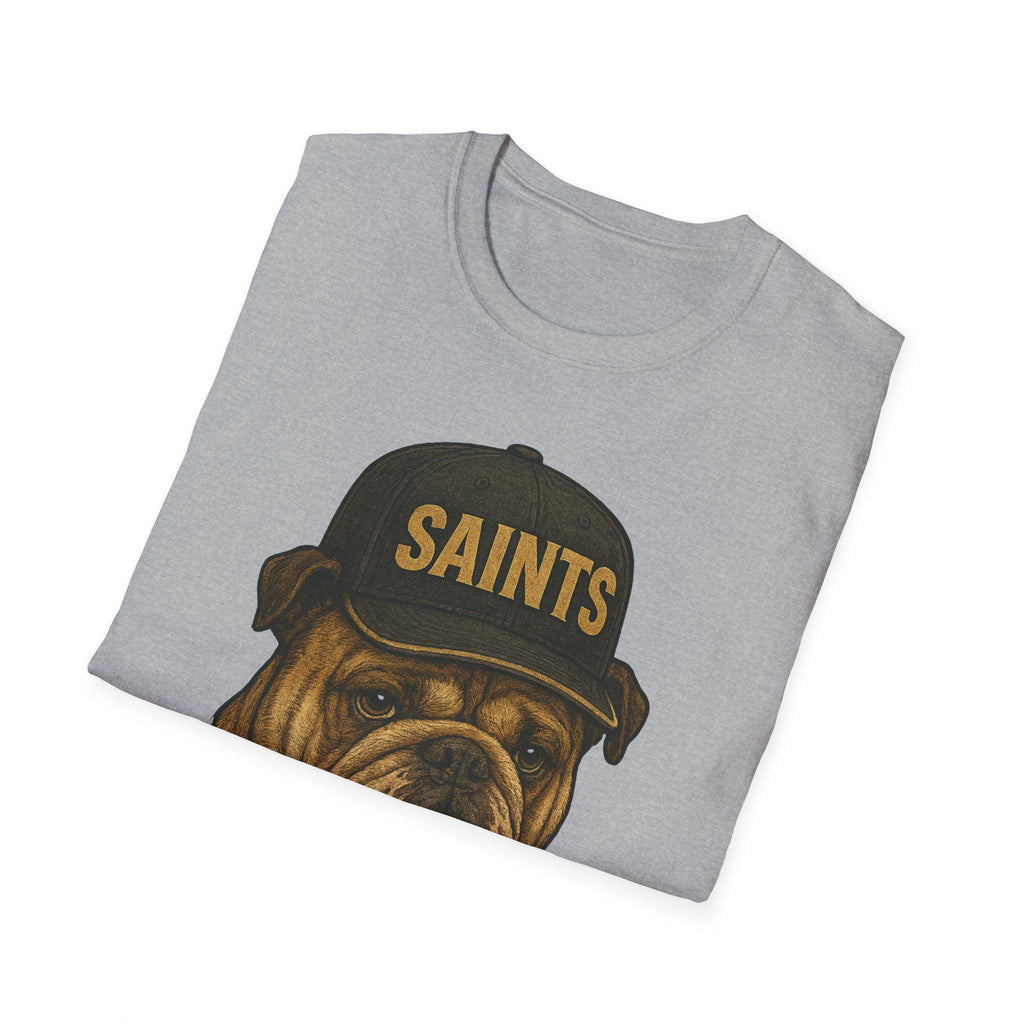 New Orleans Saints -Marching to Victory- Fan T-Shirt - Bulldog Mascot