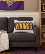 Vikings Throw Pillow - Purple & Gold Football Fan Cushion, Game Day Home Décor, Gift for Sports Lovers, Team Spirit