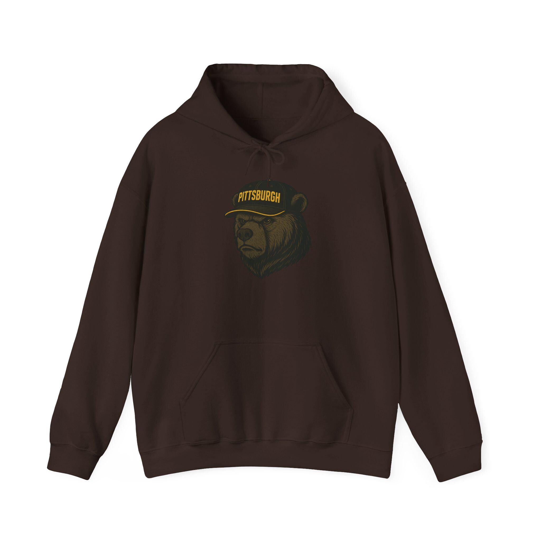 Pittsburgh "Here We Go Steelers" Hoodie - Bear Mascot - Pittsburgh Football