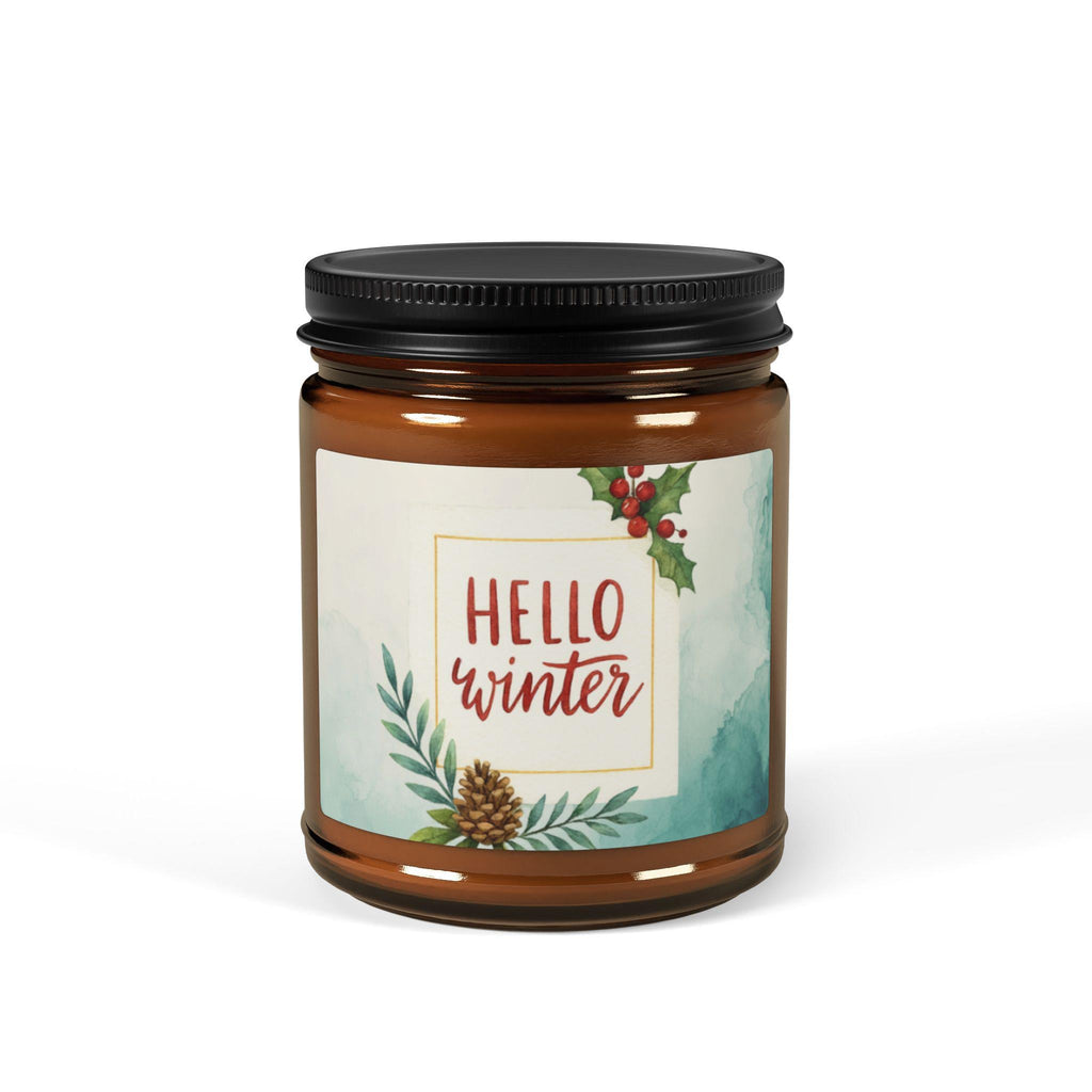 Cozy Winter Scented Soy Candle, Relaxing Candle for Home Decor, Gift for Her, Holiday Gift, Eco-Friendly Candle