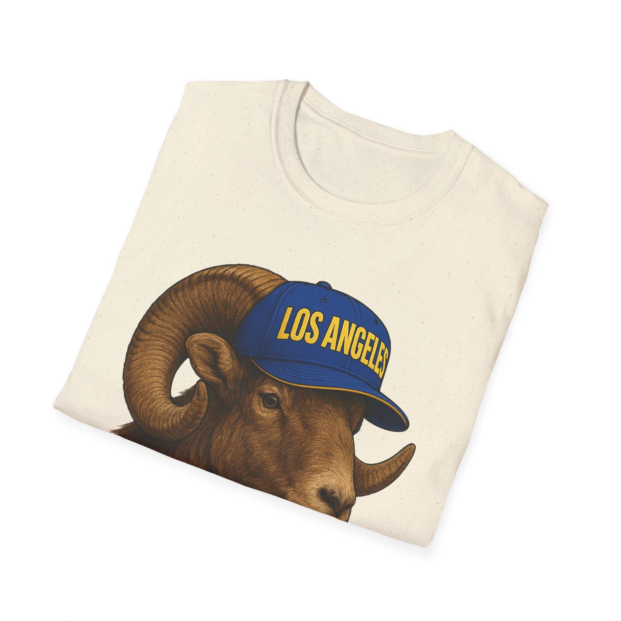 Los Angeles Rams -Fear the Horns- T-Shirt - Ram Mascot - LA Ram Graphic Tee,
