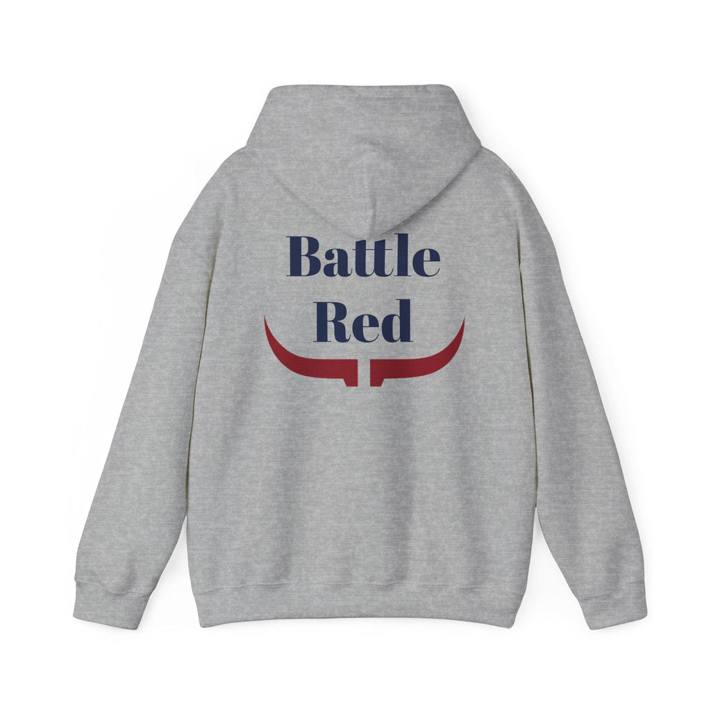 Houston "Battle Red" Hoodie - Longhorn Mascot - Houston Football